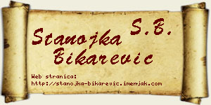 Stanojka Bikarević vizit kartica